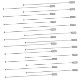20個ステンレススチールキャップ付きコサージュピン 帽子 用の な