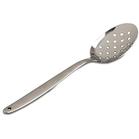 JB Prince Gray Kunz Perforated Spoon - Small