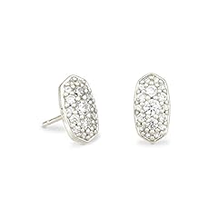 RHODIUM - WHITE CUBIC ZIRCONIA