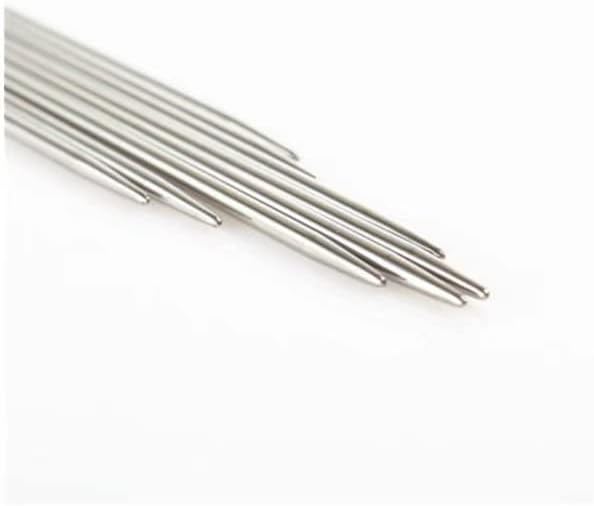 Artilin 11sizes 44Pcs 13.5 inch"(34cm) Stainless Steel Double Pointed Knitting Needles in case Handcraft Sweater Weave Straight Needle Set1.5mm-5mm