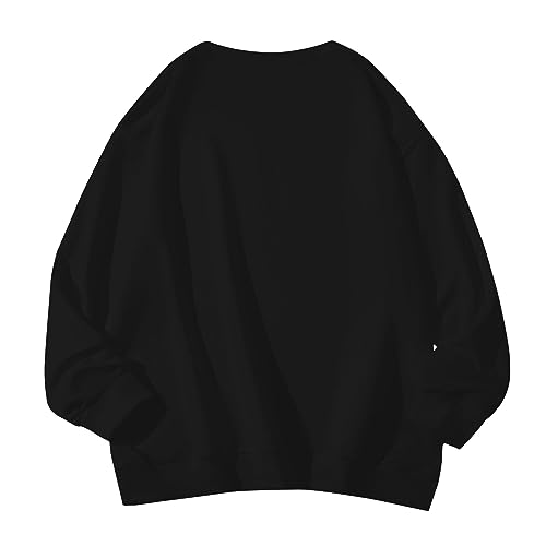 Men's Letter Graphic Print Pullover Crewneck New York Sweatshirt Casual Long Sleeve Tops Oversized Streetwear2