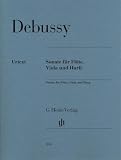 Sonate für Flöte, Viola und Harfe: Besetzung: Kammermusik mit Blasinstrumenten (G. Henle Urtext-Ausgabe)