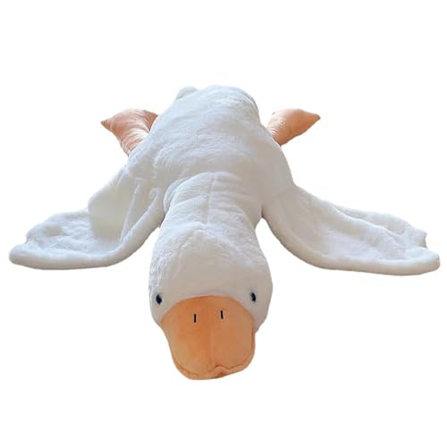PcvGef Gans Kuscheltier, Weiches Gans Plüschtier, Gewichtskuscheltier, 50cm Groß, Ente Kuscheltier, Ideal Als Schlafbegleiter Und Dekoration