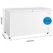 Midea Chest Freezer, White, 508 Litre Capacity, Fast Freeze, 4-Star Rating, 41 dB, Energy Rating E
