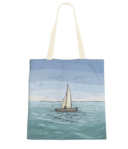 Ocean Theme Tote Bags For Women, Ecofriendly Cotton Tote Bags, Womens Tote Bag, Eco Friendly Tote Bag, Underwater Turtle Tote Bag, Gifts For Women