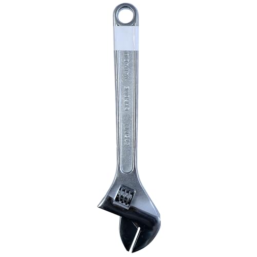 Image of STANLEY 87-473 12 inch (300mm) Adjustable Wrench, Lightweight Handle Design, Chrome Plated, Ideal for Plumbing, Automotive, Furniture Assembly, Outdoor Equipment Maintenance & General Household Tasks