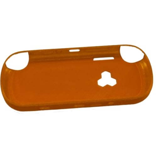 Gamepad TPU Protective Shell for TRIMUI Smart PRO S 3D Printed Protection Cover Game Console Housing Shell (Transparent Orange)