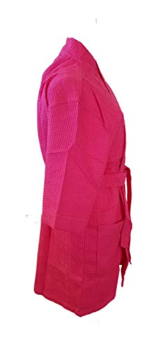 Monogrammed Bathrobes Cotton Waffle Short Names Design Initals2