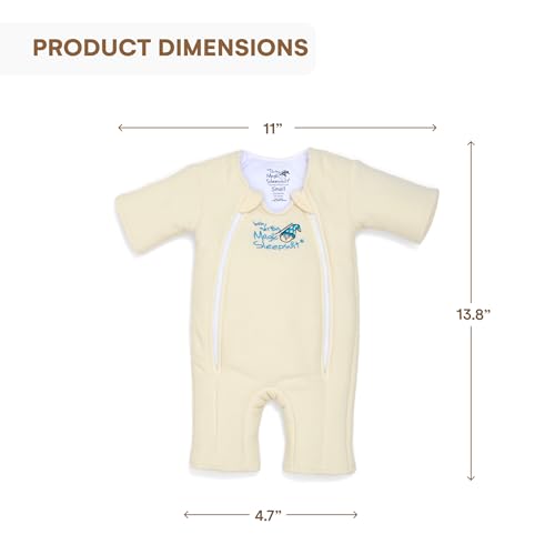 Magic Sleepsuit P-BMN-SSM-6-9CREAM Baby Merlin'S Magic Merlin Sleepsuit - Microfleece Baby Transition Swaddle thumb #2
