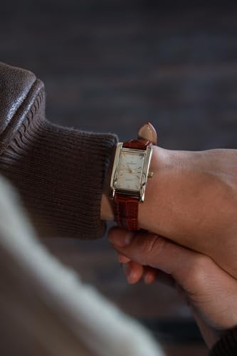 Peugeot 3007BR Women's Brown Leather Gold-tone Dial Watch