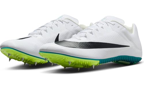 Nike Zoom Rival Track & Field Sprinting Spikes (FZ9663-102, White/Bright Spruce/Vapor Green/Black)2