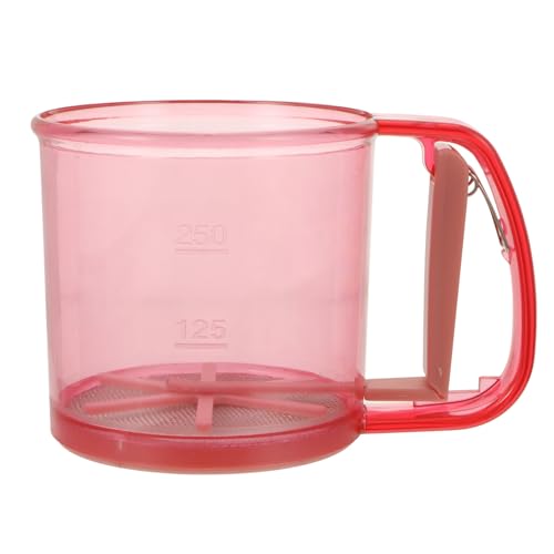 CHICAMPERA Taza Tamizadora de Harina Ligera y Portátil Cedazo de Acero Inoxidable y PP para Cocina y Hornear Fácil