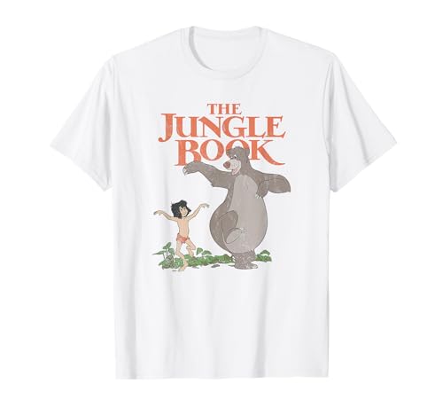 T-shirt Disney Mowgli Baloo vêtement homme femme Le Livre de la Jungle imprimé