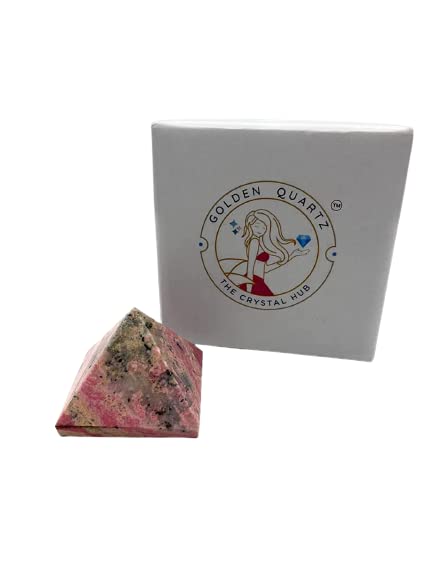 Rhodonite Crystal Pyramid for Love Affection and Expression (Pyramid)