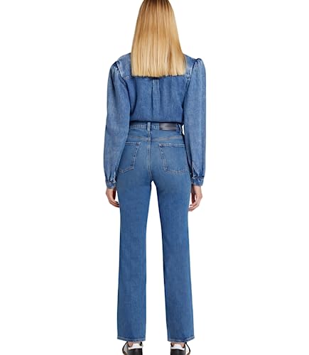 7 For All Mankind Women's Logan Stovepipe Straight Leg Jeans in Explorer3