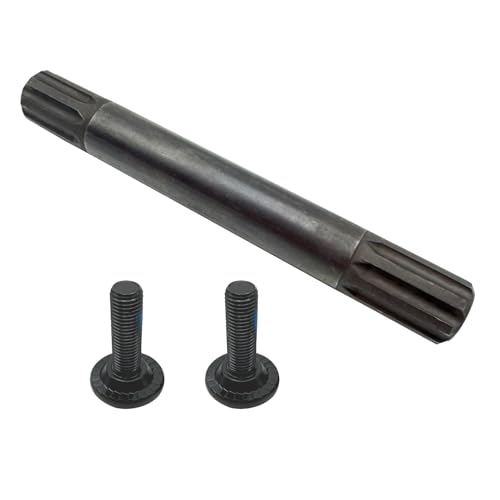 Memiuyelay 8 Spline CHROMOLY BMX Spindle 5.9&ldquo; Fit for 19mm Bottom Bracket with 2 Bolts...