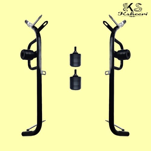 Image of VIDA VX2 CRASH GUARD WITH FOLDABLE FOOTREST AND FRAME SLIDER LAGGUARD FRONT AND REAR CRASH GUARD SUITABLE FOR VIDA VX2, VIDA VX2 PLUS ELECTRIC SCOOTER (SET OF 1)