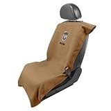 Seat Armour Seat Protector Towel for Ram – Soft Machine Washable Car Seat Cover Towel – Easy to Install, Multipurpose Car Seat Towel – Tan