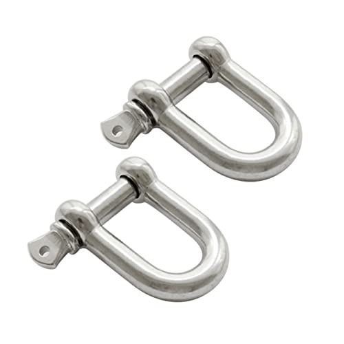 HANABASS Heavy Duty d Ring Shackle Mounts 304 Stainless Steel Lifting Shackle for Marine