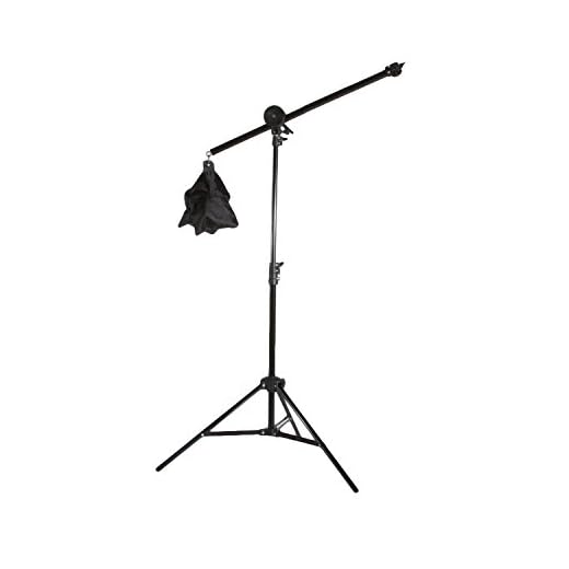 Fovitec StudioPRO Photography Studio Lighting Boom Arm Kit With Light Stand and Sandbag