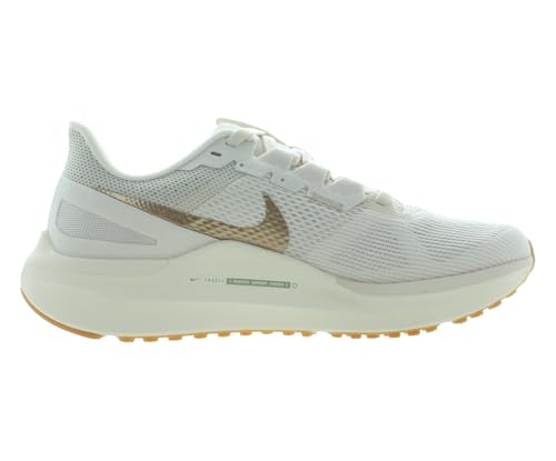 Nike Air Zoom Structure 25 Unisex Shoes Size 8, Color: Phantom/Metallic Gold/White-Meta White