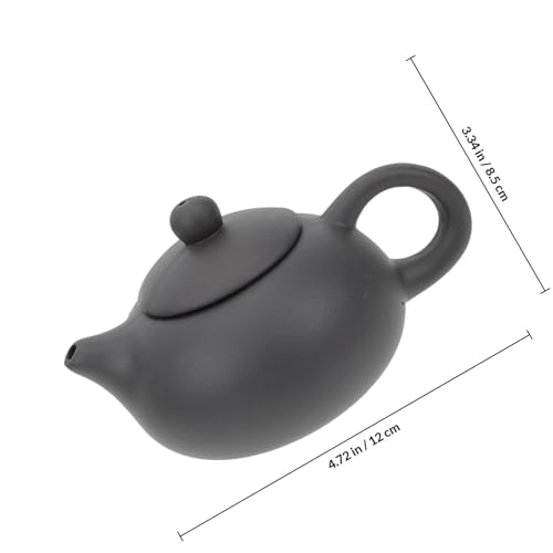 Tetera de arcilla morada hecha a mano SHINEOFI con set de tazas de té 3