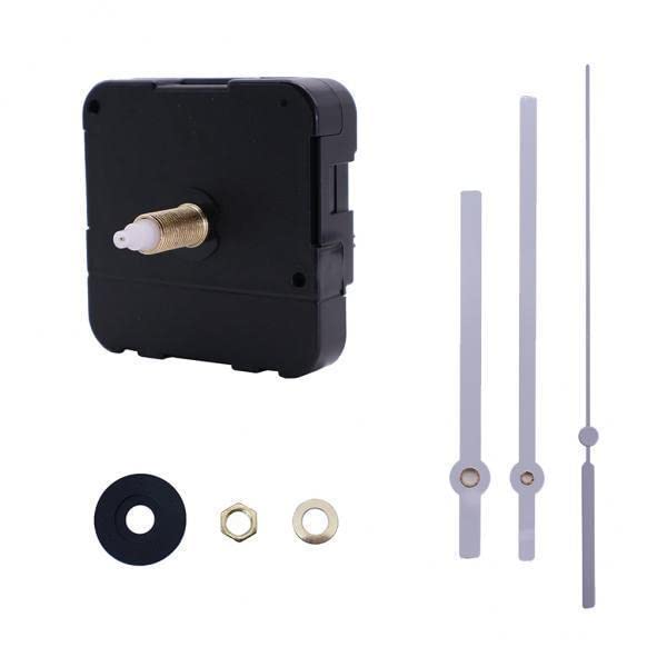 2xSilent Wall Clock Movement with Pointer for DIY and Repair Black red Pointer White Pointers | Home Arts & Crafts | Other Home Arts & Crafts-image-1