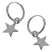 Produktbild Touch Jewellery Sterling Silber 925 12mm Schlichte Creolen Ohrringe mit Baumelndem Stern