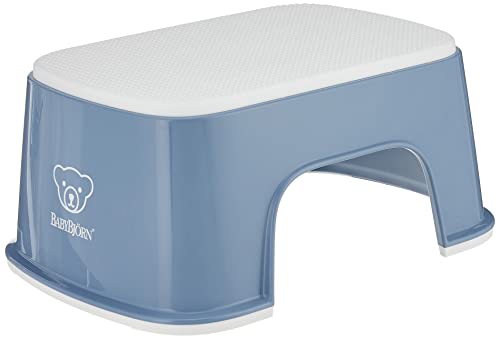 Image of BabyBjörn Step Stool, Deep Blue/White