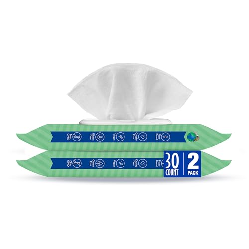 Image of earthbath, Dog Ear Wipes - Gentle Dog Ear Cleaner, Best Pet Wipes for Dogs & Cats, Made in USA, Cruelty-Free Dog Wipes, Keep Your Pet's Ears Naturally Clear & Infection Free - 30 Count (2 Pack) | Best Pet Wipes for Dogs & Cats, Made in USA, Keep Your Pet's Ears Naturally Clear & Infection Free
