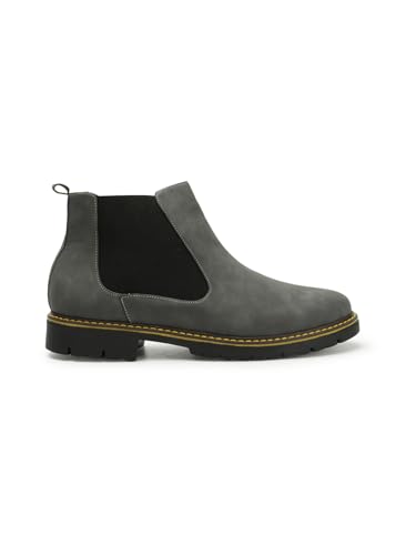 Image of Carlton London Men's Classic Suede Slip On Chelsea Ankle Boots