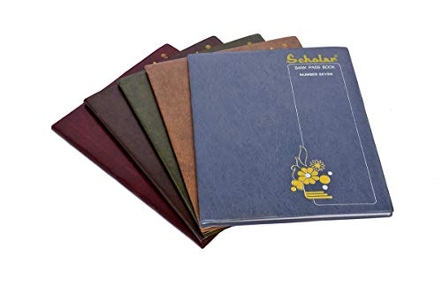 Image of Scholar Bank Pass Book No. 7 - 288 Pages | Durable Case Bound Banking Record Book | Smooth Writing Paper for Account Entries, Transactions & Financial Records | Ideal Passbook for Banks, Offices, Institutions & Daily Banking Use