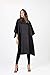 Betty Dain Guardian All-Purpose Cutting/Styling Cape, Lightweight Iridescent Nylon with Chemical Proof Panel, Snap Adjustable 22 Inch Neck Closure, Machine Washable, 54 x 62 x 22 Inch Back, Black