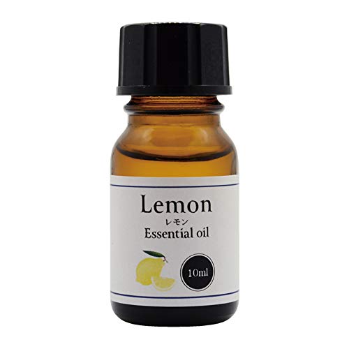 天然100% 精油 エッセンシャルオイル (10ml, レモン(FCF))