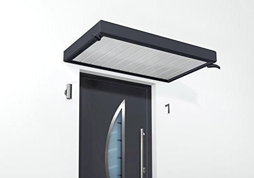 Preisvergleich Produktbild Gutta Rechteckvordach Vordachsystem Türdach 1500x900mm Anthrazit 7210713