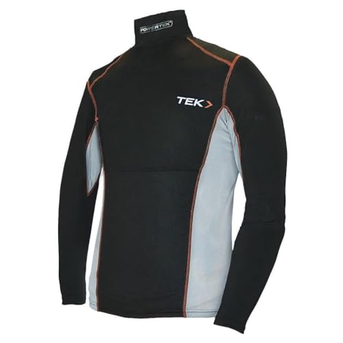 Generic PT v7.0 Hockey Long-Sleeve Compression Shirt with Neck Guard - Adult, Black