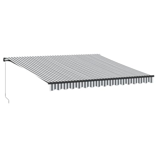 vidaXL Markise Manuell Anthrazit & Weiß 400x350 cm, Markisen, Markise ausfahrbar, Gelenkarmmarkisen, Markise einziehbar, Gelenkarmmarkise vidaXL Markise Manuell Anthrazit & Weiß 400x350 cm, Markisen, Markise ausfahrbar, Gelenkarmmarkisen, Markise einziehbar, Gelenkarmmarkise