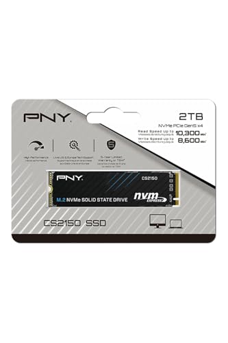 PNY CS2150 SSD chiffré interne .2 2280 PCI Express 5.0 x4 NVMe TCG Opal Encryption 2.0 - vue 3