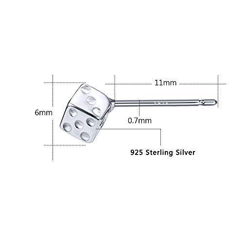 AoedeJ 925 Sterling Silver Mini Triangle Round and Star Stud Earrings Irregular Geometric Minimalist Earrings3