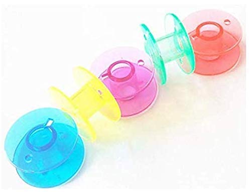 Zeniso® 10 Multi Color Bobbins for Any Automatic Sewing Machines (Singer/Usha/Brother)