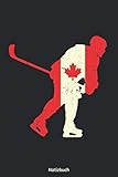 Notizbuch: Kanadisches Eishockey Notizbuch / Tagebuch / Journal mit 120 karierten Seiten und Inhaltsverzeichnis