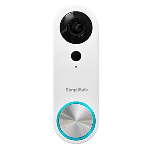 SimpliSafe Wired Doorbell,1080p - Compatible with SimpliSafe Home Security System - Latest Gen