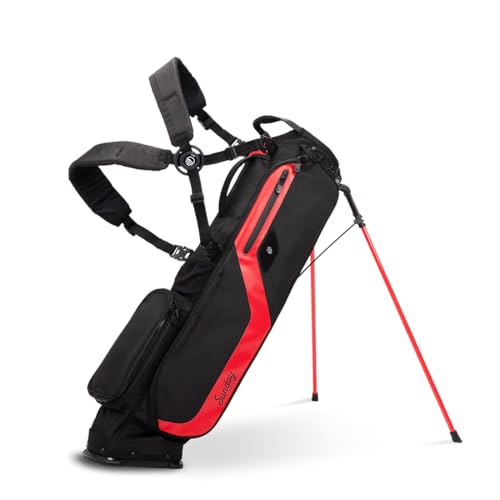 Sunday Golf El Camino�o�b�O - �y�ʃT���f�[�S���t�o�b�O �X�g���b�v�ƃX�^���h�t�� ? �����^�ъȒP ? �S���t�X�^���h�o�b�O �h���C�r���O�����W �p�[3 �W���R�[�X�p 4�|���h (�u���b�N�W���b�N)