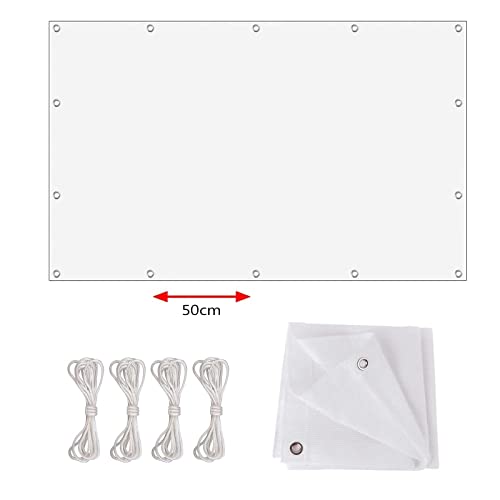 Filet protection solaire bleu foncé 3x5.5m rectangulaire avec œillets - 8