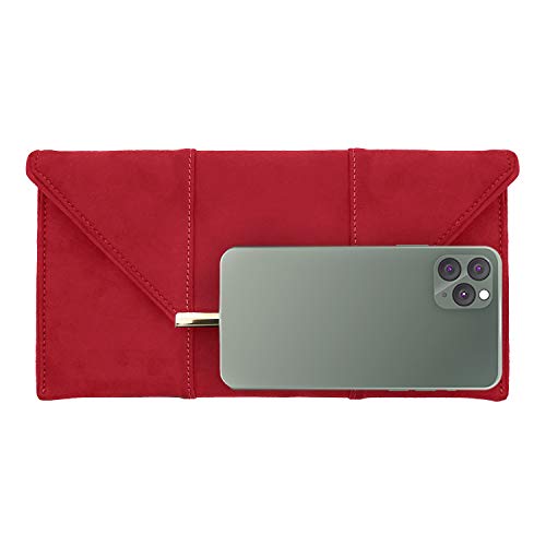 Image of JNB Faux Microsuede Envelope Clutch