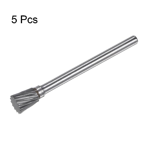 Set de 5 fresas de carburo con forma de cono invertido miniatura 3