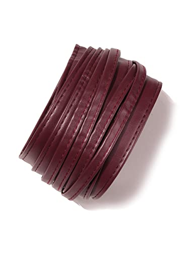 Earnda Women Fashion Obi Belt Faux Leather Wide Wrap Waist Cinch Belt for Dress2