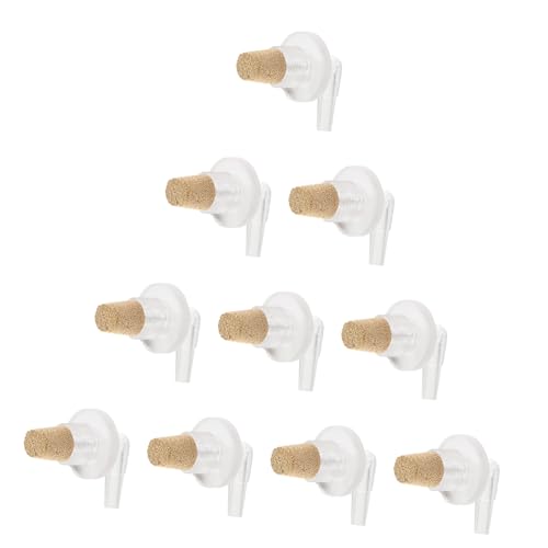 OUNONA 10個 酸素ポンプ ボウル 水槽用掃除機 水族館 水槽の装飾 空気 魚 池 水槽のバブルストーン 水槽用エアストーン 水槽の供給 アクアリウム用エアストーン 水槽バブラー ア ル