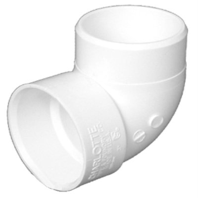 Charlotte+Pipe++Schedule+40++1-1%2f2+in.+Hub+++x+1-1%2f2+in.+Dia.+Spigot++PVC++Elbow