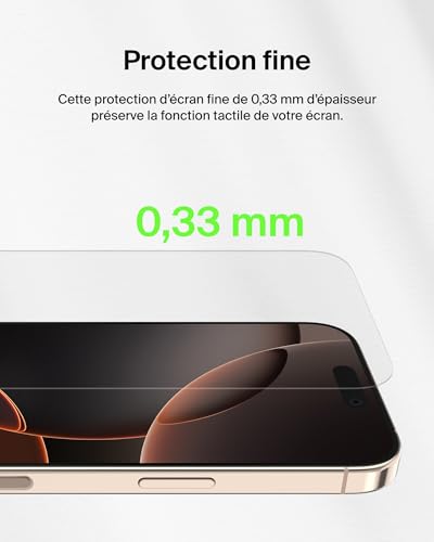 Belkin Tempered Glass pour iPhone 16 Pro - vue 7